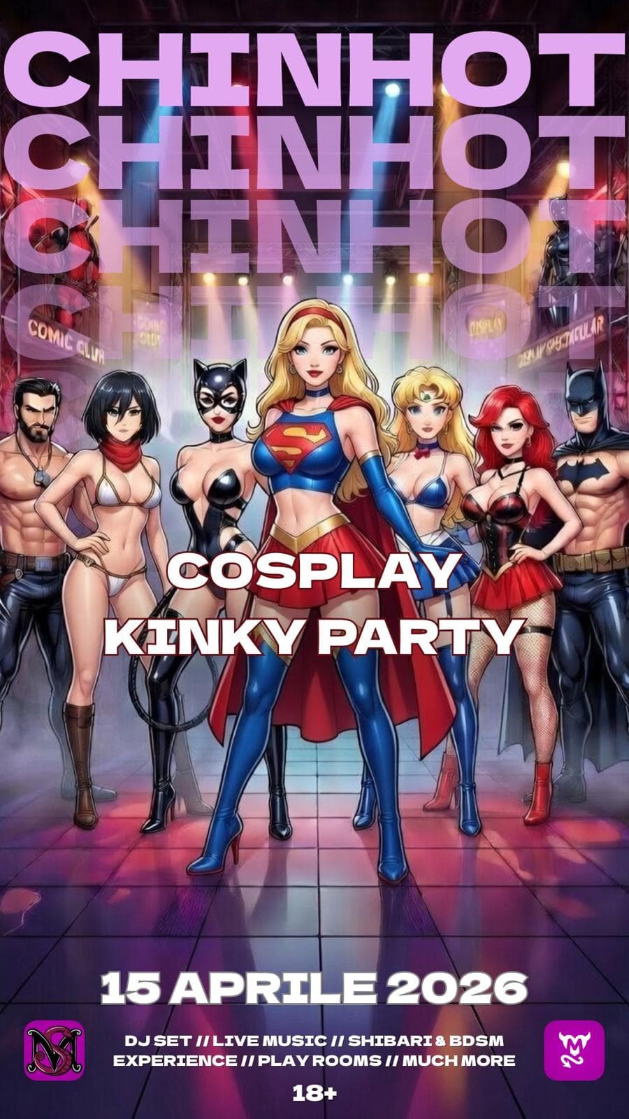 Locandina Cosplay Kinky Party